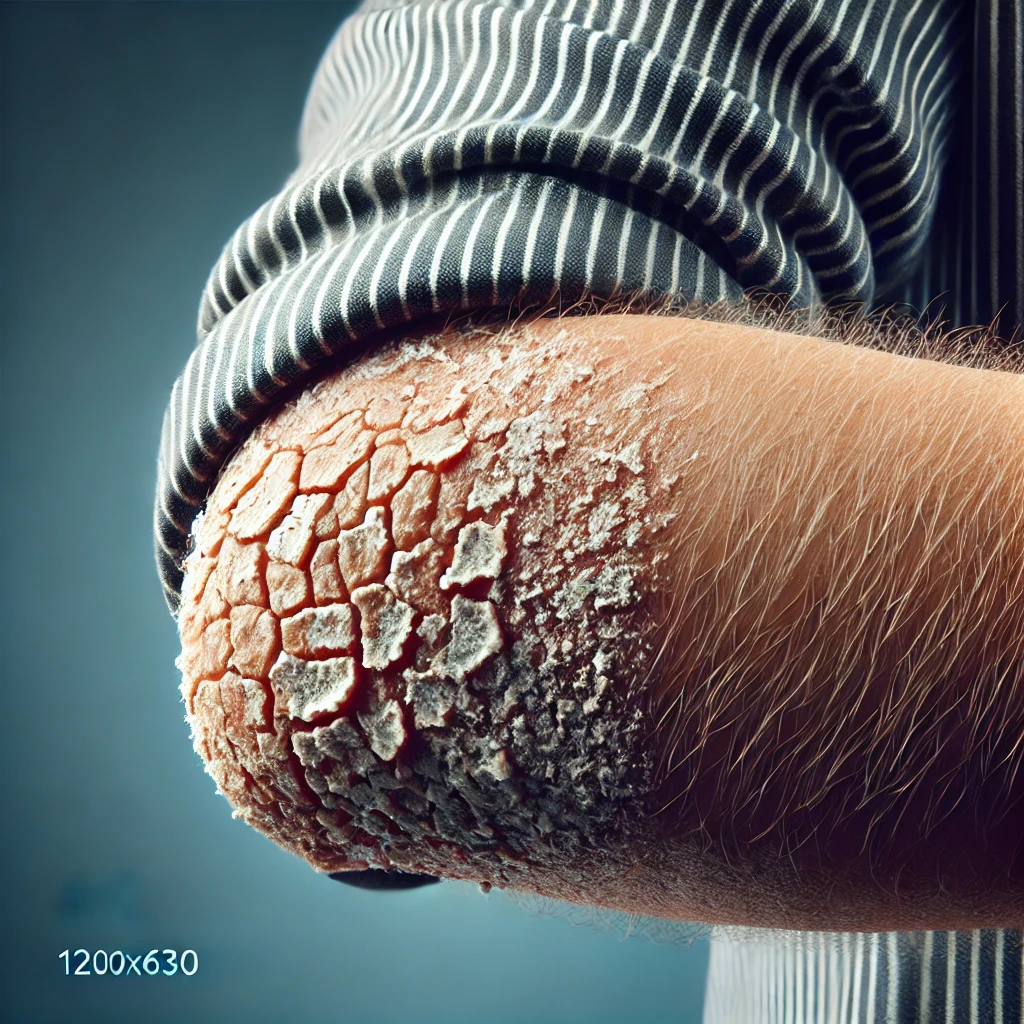 팔꿈치가 하얗게 부풀어오르고 가려움이 있는 경우