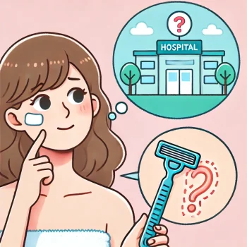 제왕절개 켈로이드 부위 면도하고 병원 가야 할까