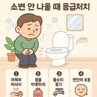 갑자기 소변 안나올때 응급처치 방법 총정리 1 갑자기 소변 안나올때 썸네일