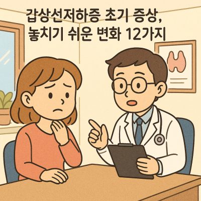 갑상선저하증 초기 증상 썸네일