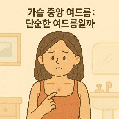 가슴 중앙 여드름: 단순한 여드름일까, 다른 문제일까? 1 가슴 중앙 여드름 썸네일