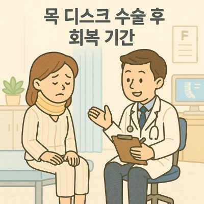 목 디스크 수술 후 회복 기간, 제대로 알고 대비하는 방법 1 목 디스크 수술 후 썸네일