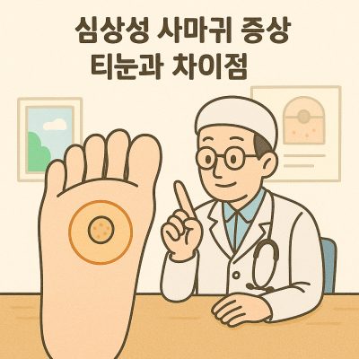 심상성 사마귀의 증상과 치료법, 티눈과의 차이점을 설명하는 건강 썸네일