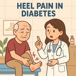 발뒤꿈치 통증 당뇨 환자에게 흔히 나타나는 증상과 치료법을 설명하는 건강 썸네일