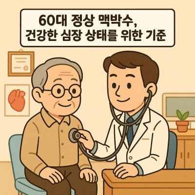 60대 정상 맥박수, 건강한 심장 상태를 위한 기준과 관리법 1 60대 정상 맥박수와 심장 건강 관리법을 설명하는 헬스 정보 썸네일