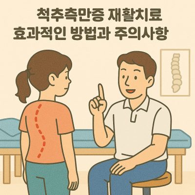 척추측만증 재활치료의 가능성과 방법을 설명하는 건강 정보 썸네일