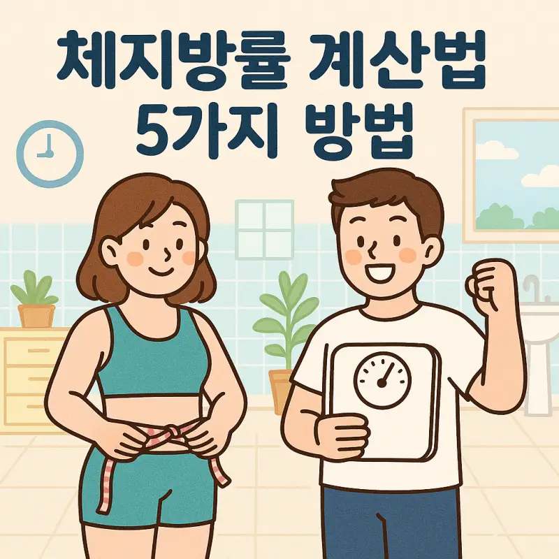 체지방률 계산법 5가지 방법을 소개하는 건강 정보 가이드 썸네일
