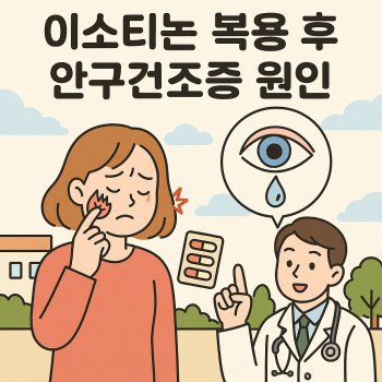 이소티논 안구건조증이 생기는 원인을 설명하는 건강 관련 썸네일