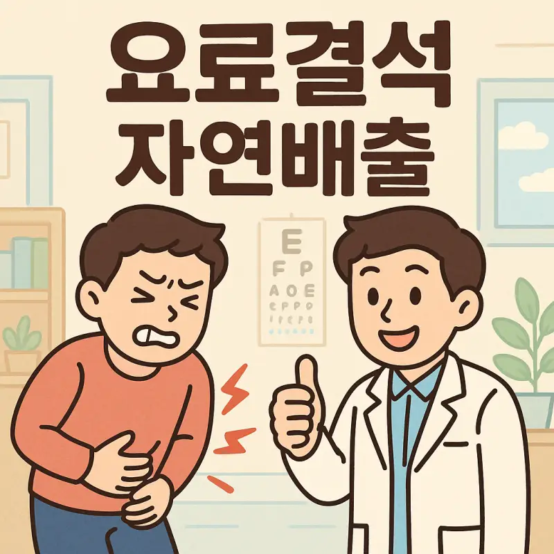 요로결석 자연배출 느낌과 증상부터 완치 과정을 설명하는 의료 정보 썸네일