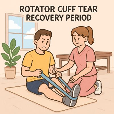 관절와순 파열 회복 기간, 얼마나 걸릴까? 1 관절와순 파열 회복 기간 동안 재활운동을 하는 환자의 모습을 보여주는 건강 이미지