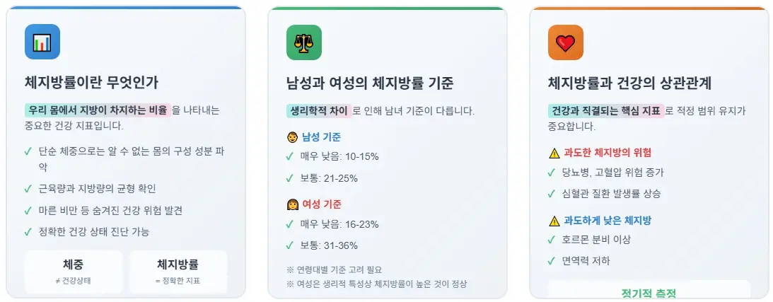체지방률의 기본 개념과 중요성