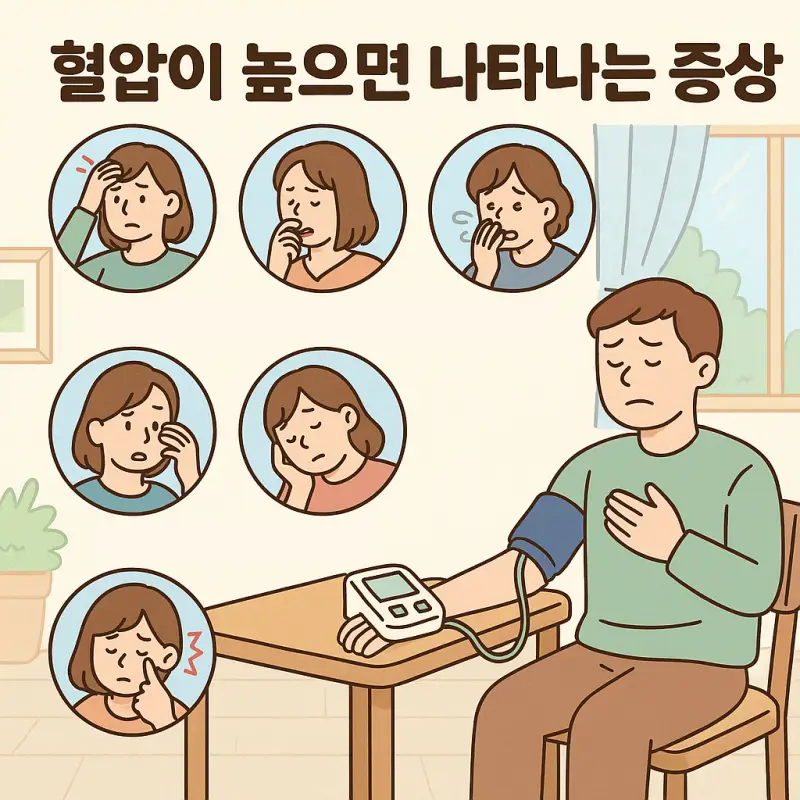 혈압이 높으면 나타나는 증상 7가지 총정리 1 혈압이 높으면 나타나는 증상 7가지를 정리한 건강 정보 썸네일