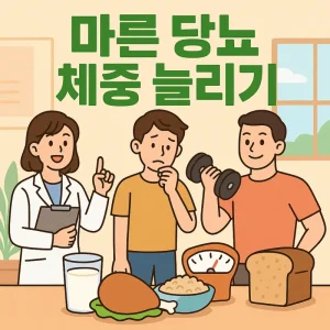 마른당뇨 체중 늘리기 건강한 방법을 안내하는 건강 정보 썸네일