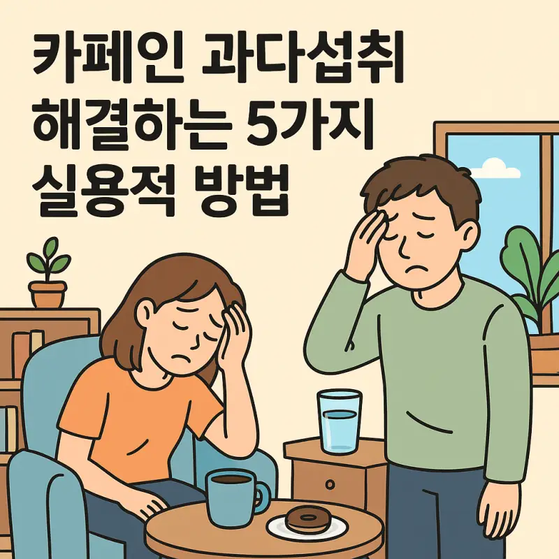카페인 과다섭취 해결하는 5가지 실용적 방법 1 카페인 과다섭취 해결을 위한 실용적인 방법들을 소개하는 건강 가이드 썸네일