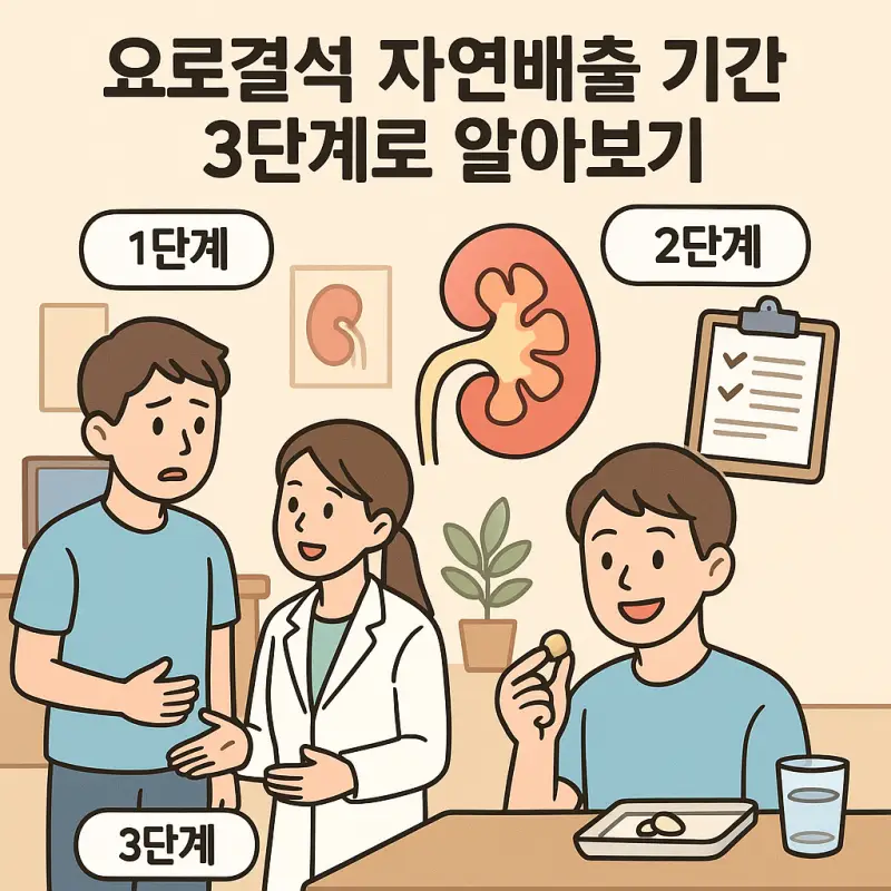 요로결석 자연배출 기간 3단계로 알아보기 1 요로결석 자연배출 기간을 3단계로 설명하는 의학 정보 썸네일