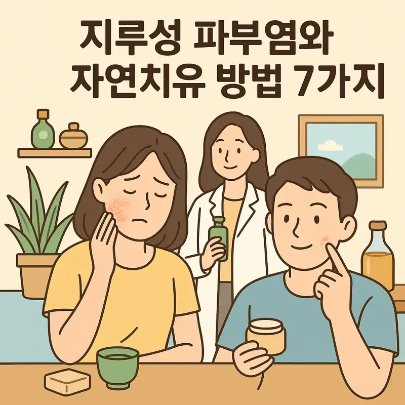 지루성 피부염 자연치유 방법 7가지 1 지루성 피부염 자연치유 방법 7가지를 소개하는 건강 정보 썸네일