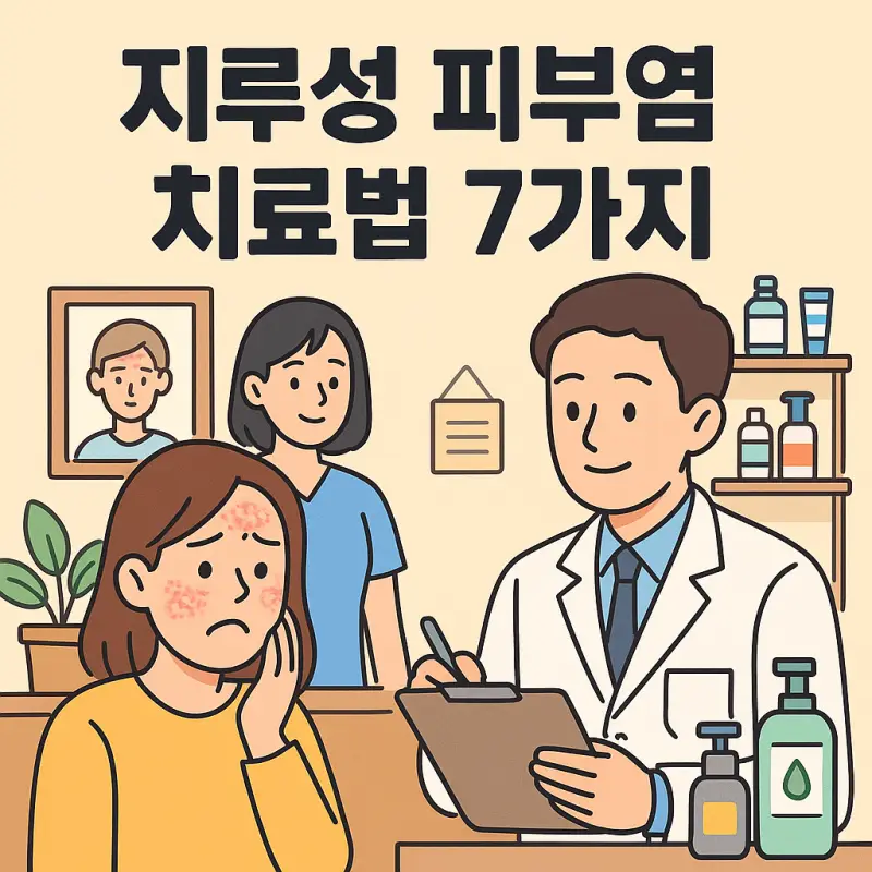 지루성 피부염 치료법 7가지를 설명하는 피부과 정보 썸네일