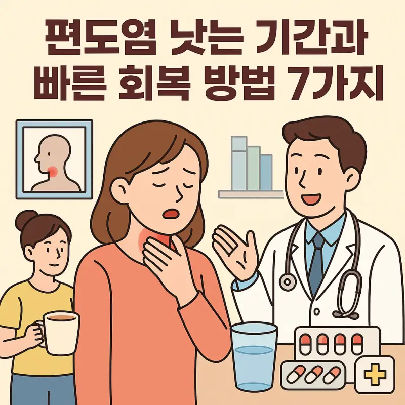 편도염 낫는 기간 빠른 회복을 위한 7가지 방법 1 편도염 낫는 기간과 빠른 회복 방법 7가지를 설명하는 의료 정보 썸네일