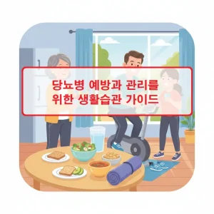 당뇨병 예방을 위한 건강한 생활습관과 관리 방법을 안내하는 가이드 썸네일
