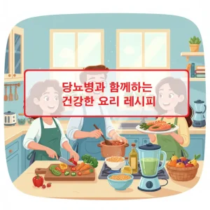 당뇨병 환자를 위한 건강한 요리 레시피를 소개하는 식단 가이드 썸네일