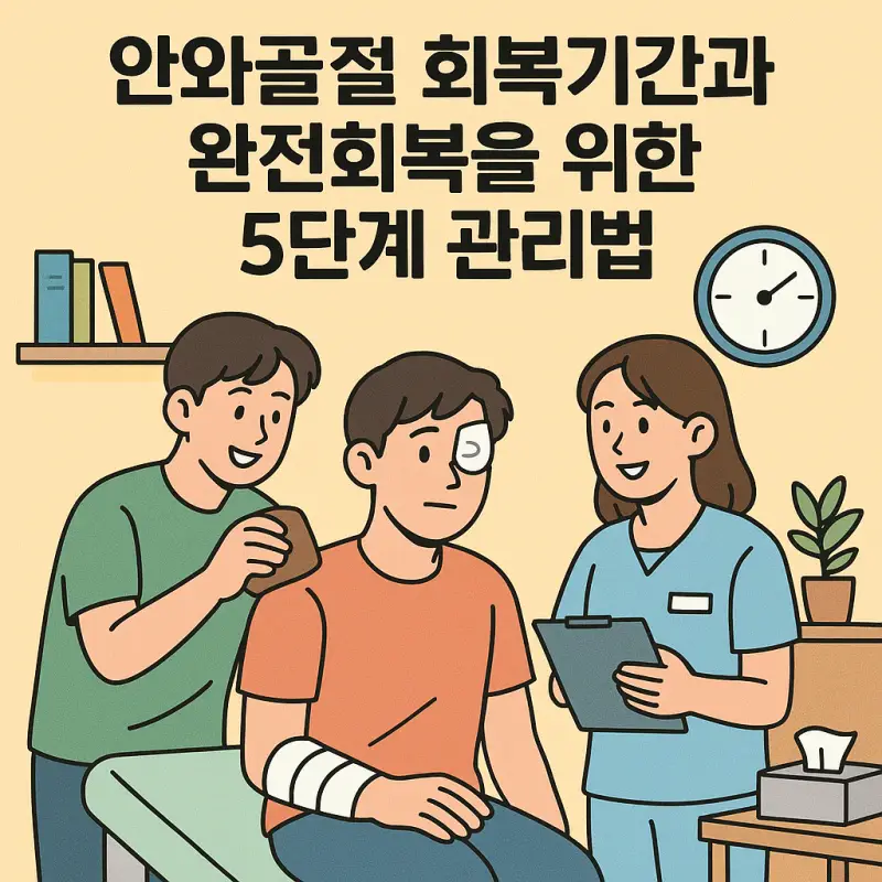 안와골절 회복기간과 완전회복을 위한 5단계 관리법 1 안와골절 회복기간과 완전회복을 위한 단계별 관리 방법을 설명하는 의료 정보 썸네일