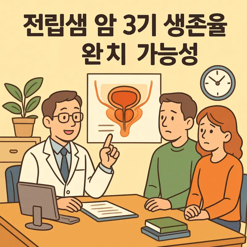 전립샘 암 3기 생존율과 완치 가능성에 대한 의료 정보를 제공하는 건강 썸네일