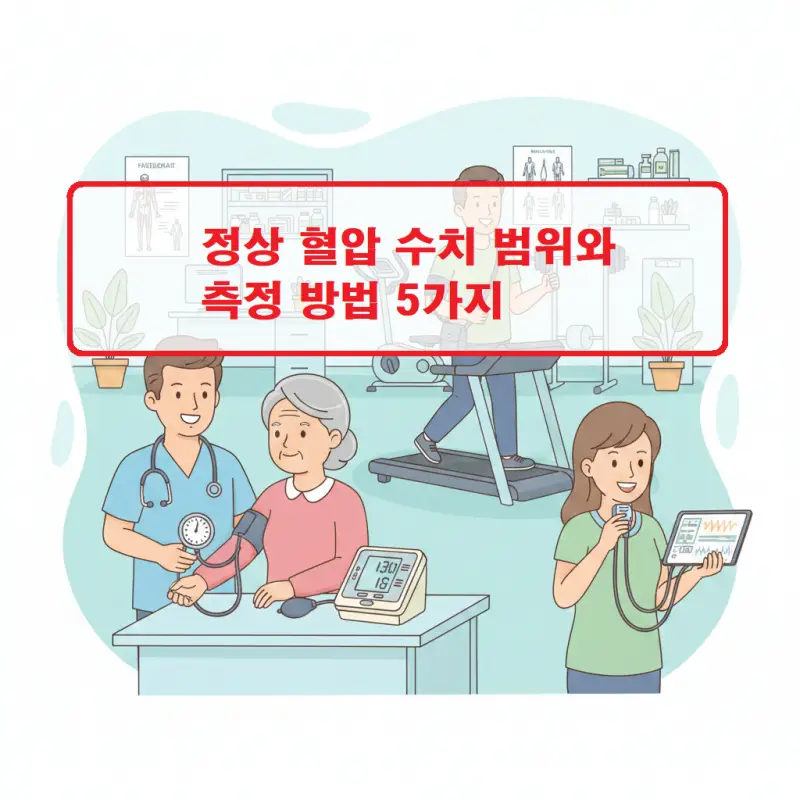 혈압 수치 범위와 정상 기준을 안내하는 건강 정보 썸네일