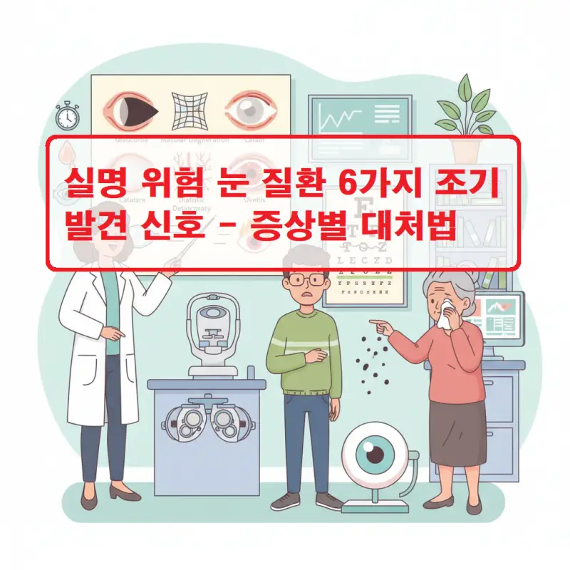 실명 위험 눈 질환 6가지의 조기 발견 신호와 증상별 대처법을 안내하는 건강 정보 썸네일