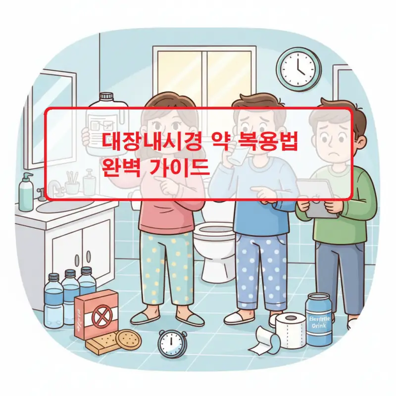 대장내시경 약 복용법을 단계별로 안내하는 건강 의료 정보 썸네일