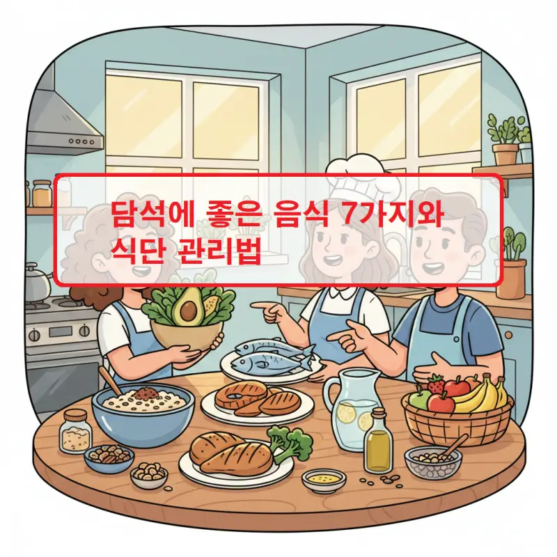 담석에 좋은 음식 7가지와 식단 관리법 1 담석에 좋은 음식 7가지를 소개하는 건강 정보 썸네일 이미지