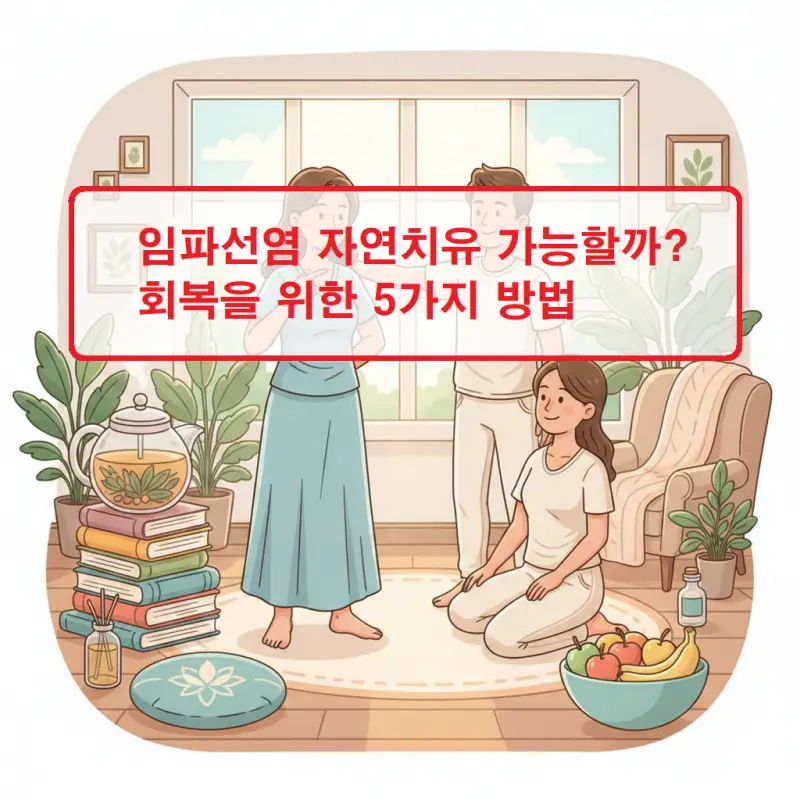 임파선염 자연치유 가능성과 회복을 돕는 방법을 설명하는 건강 정보 썸네일