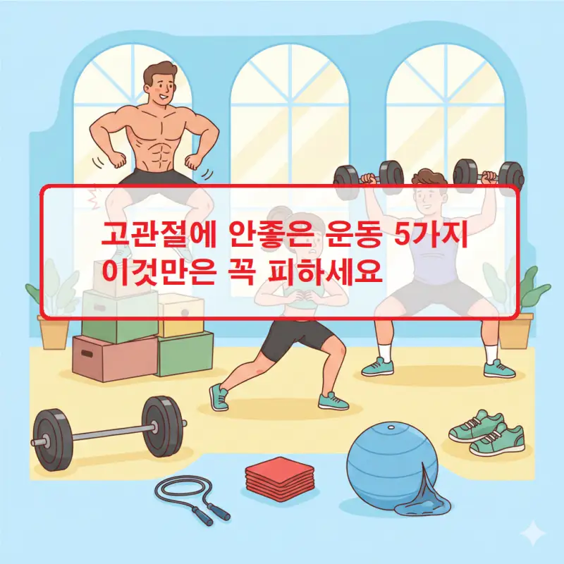 고관절에 안좋은 운동 5가지를 경고하는 관절 건강 가이드 썸네일
