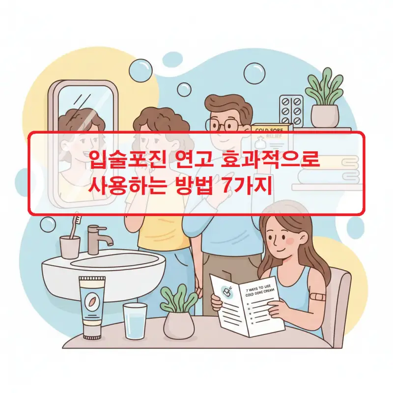 입술포진 연고 사용법과 효과적인 치료 방법을 안내하는 건강정보 썸네일