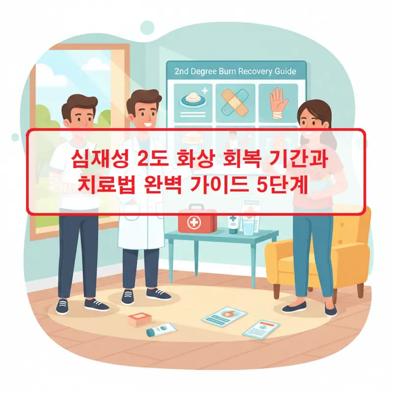 심재성 2도 화상 회복 기간과 치료법 5단계를 설명하는 응급처치 가이드 썸네일