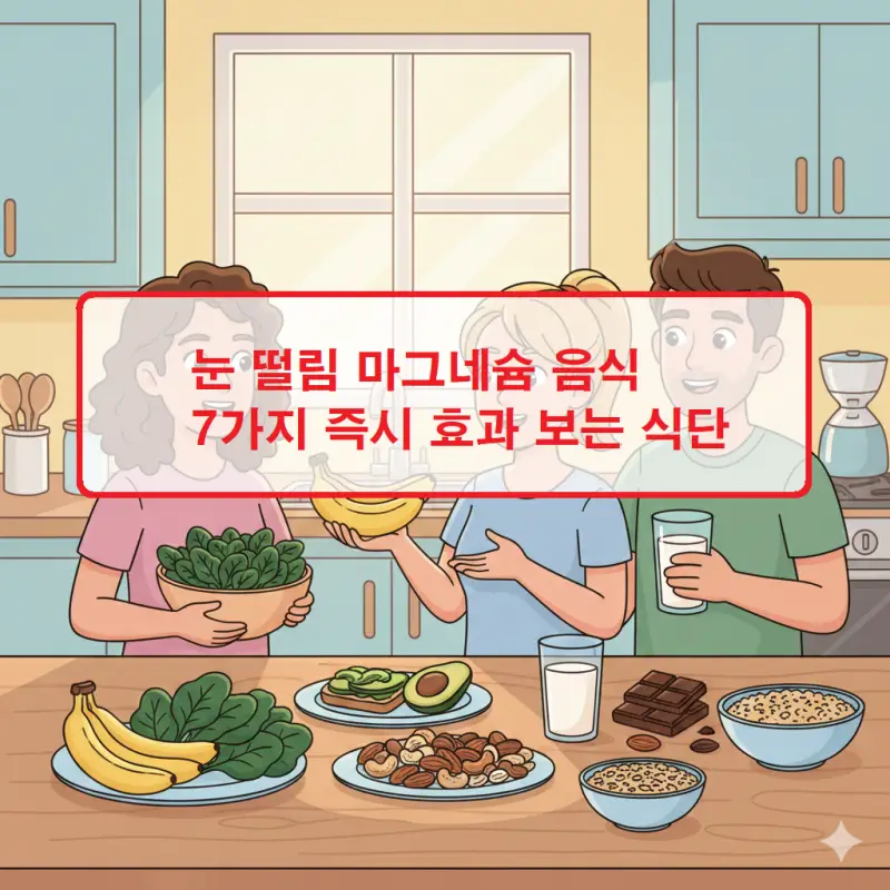 눈 떨림 마그네슘 음식 7가지를 소개하는 건강 식단 정보 썸네일