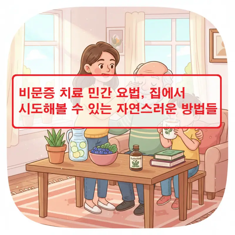 비문증 치료 민간 요법과 집에서 할 수 있는 자연스러운 관리 방법을 안내하는 건강 정보 썸네일