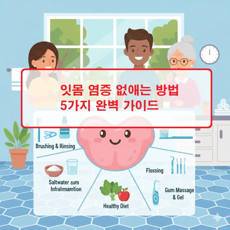 잇몸 염증 없애는 방법 5가지를 소개하는 구강 건강 가이드 썸네일