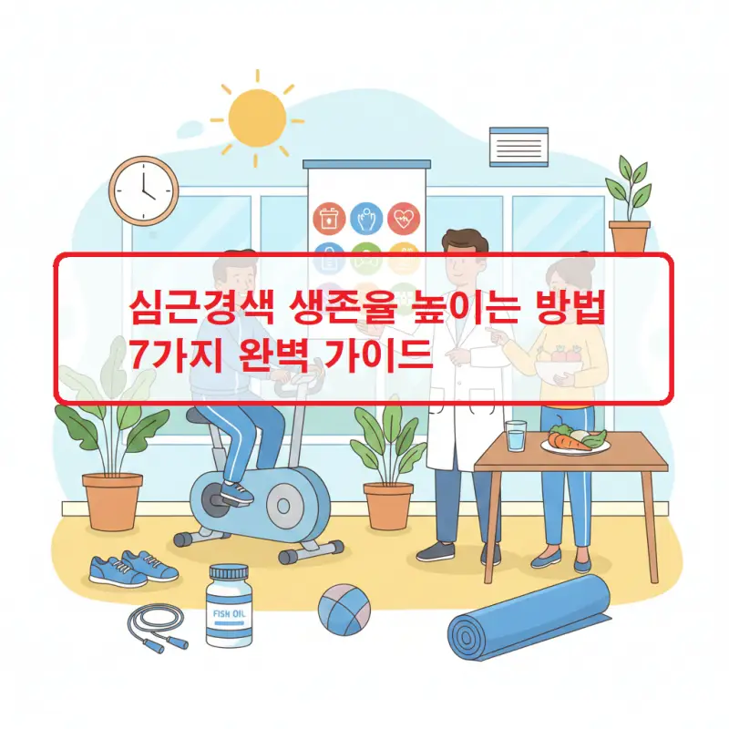 심근경색 생존율을 높이는 방법과 예방 정보를 안내하는 건강 정보 썸네일