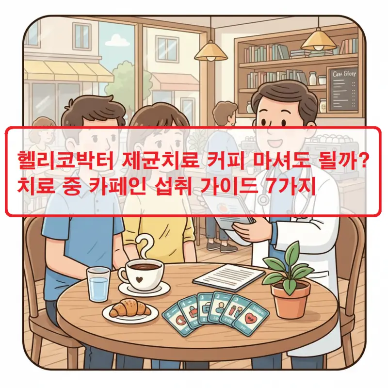 헬리코박터 제균치료 커피 마셔도 될까? 치료 중 카페인 섭취 가이드 7가지 1 헬리코박터 제균치료 커피 섭취 여부와 치료 중 카페인 섭취 가이드 7가지를 안내하는 건강 정보 썸네일