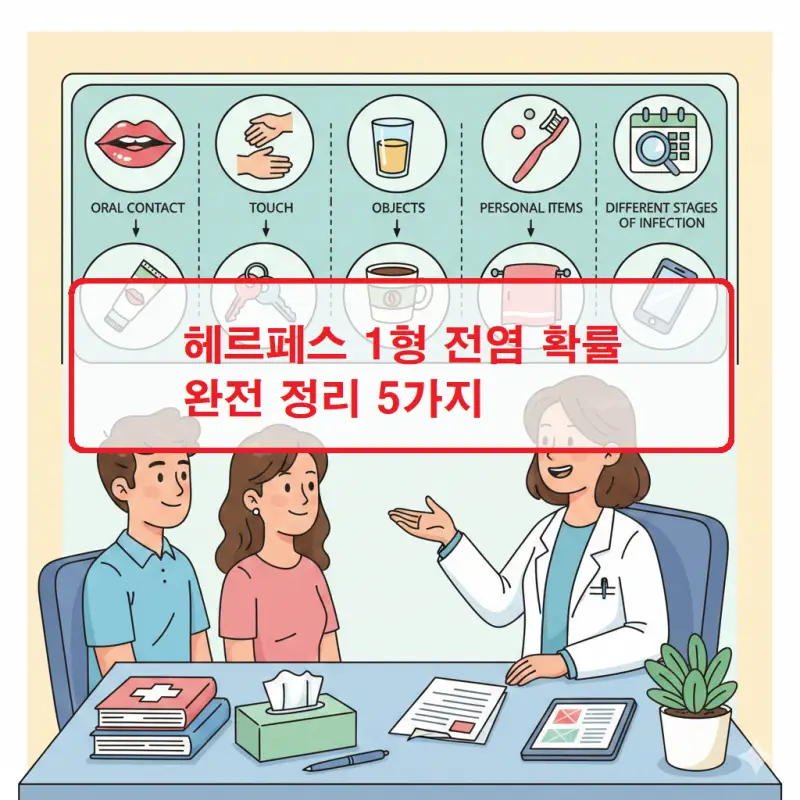 헤르페스 1형 전염 확률과 예방법을 정리한 건강 정보 썸네일