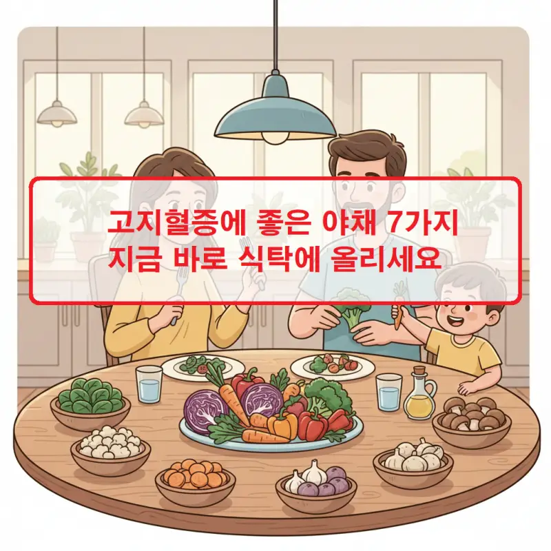 고지혈증에 좋은 야채 7가지를 소개하는 건강 식단 가이드 썸네일