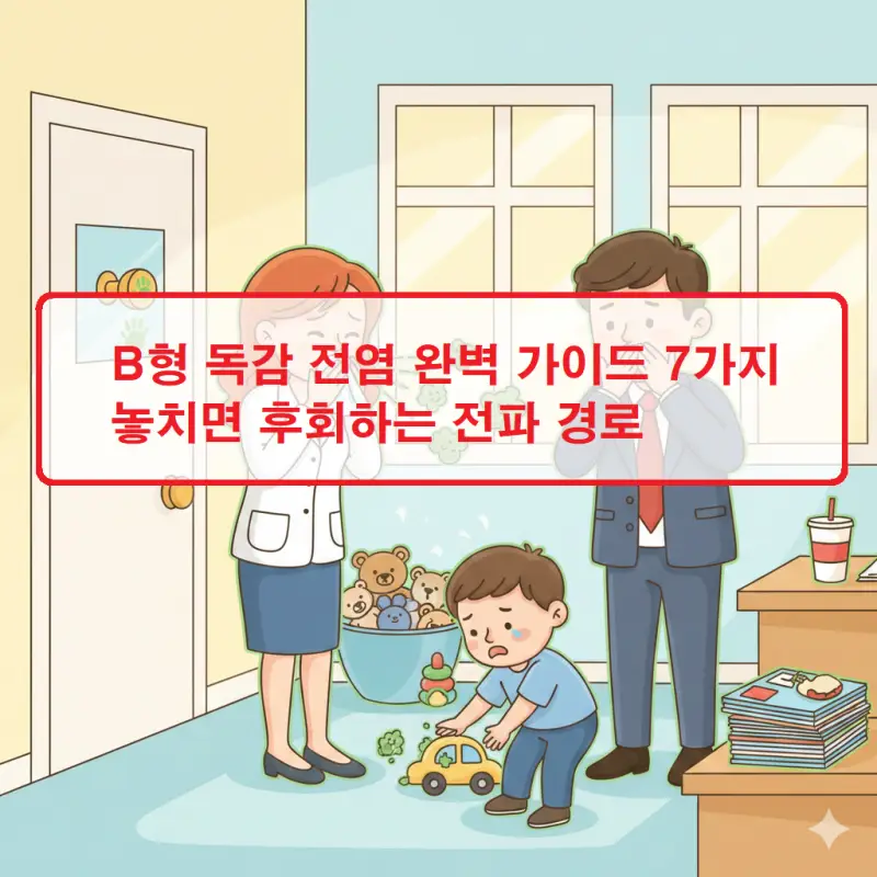 B형 독감 전염 경로와 예방법을 안내하는 7가지 완벽 가이드 건강 정보 썸네일