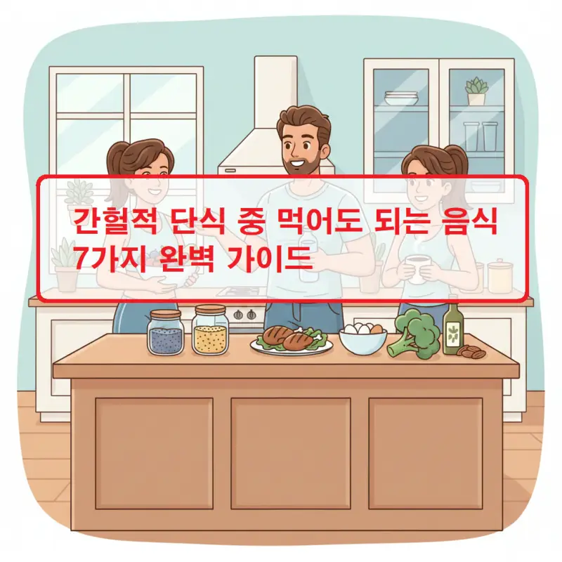간헐적 단식 중 먹어도 되는 음식 7가지를 소개하는 다이어트 가이드 썸네일