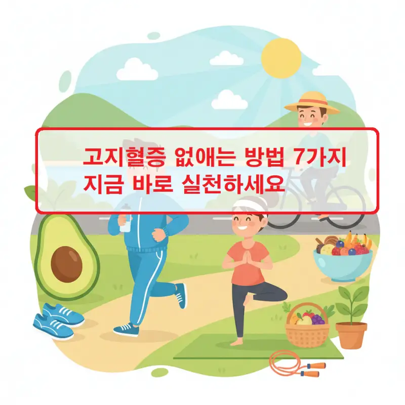 고지혈증 없애는 방법 7가지를 소개하는 건강 관리 썸네일