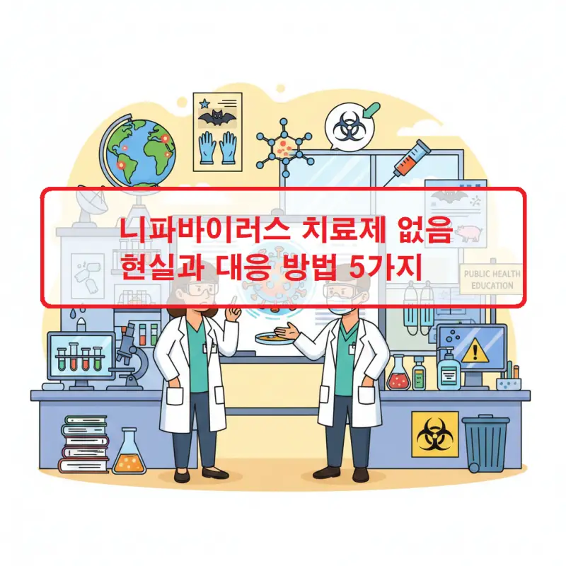 니파바이러스 치료제 없음 현실을 경고하는 바이러스 감염 예방 및 대응 방법 안내 썸네일