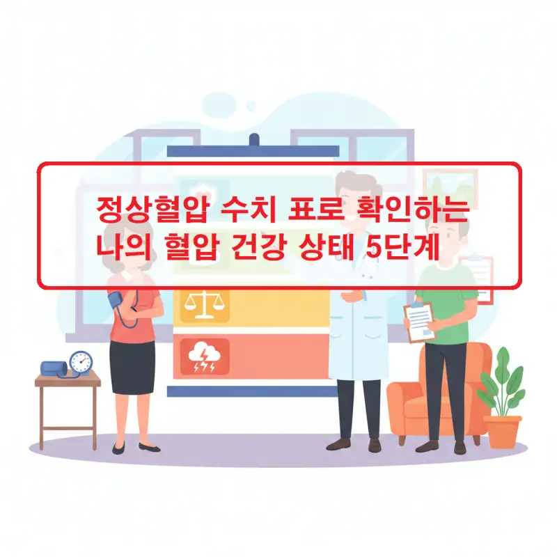 정상혈압 수치 표로 확인하는 나의 혈압 건강 상태 5단계 1 정상혈압 수치 표를 통해 혈압 건강 상태 5단계를 확인할 수 있는 건강 정보 썸네일