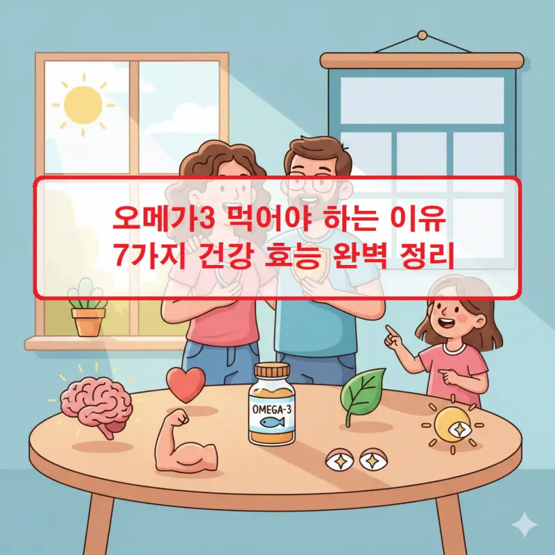 오메가3 먹어야 하는 이유 7가지 건강 효능을 정리한 영양 정보 가이드 썸네일