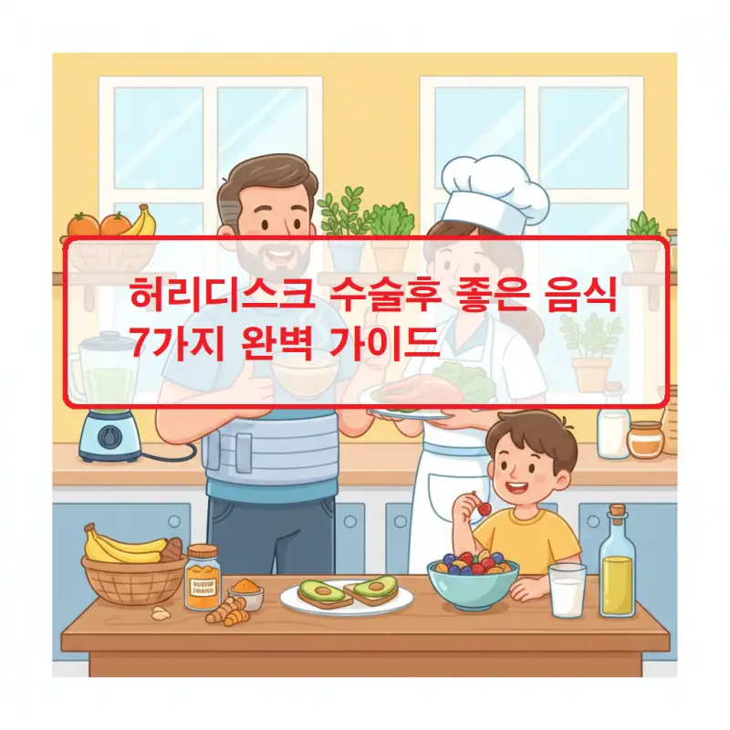 허리디스크 수술후 좋은 음식 7가지를 소개하는 회복 관리 건강 정보 썸네일