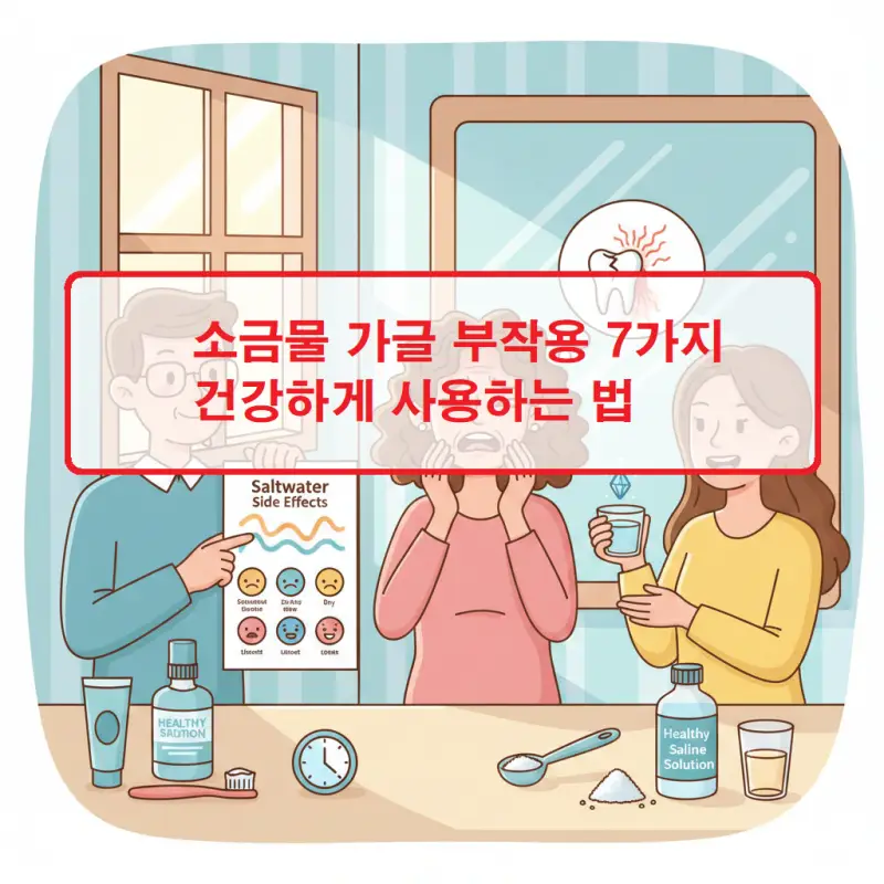 소금물 가글 부작용 7가지와 올바른 사용법을 설명하는 구강 건강 가이드 썸네일