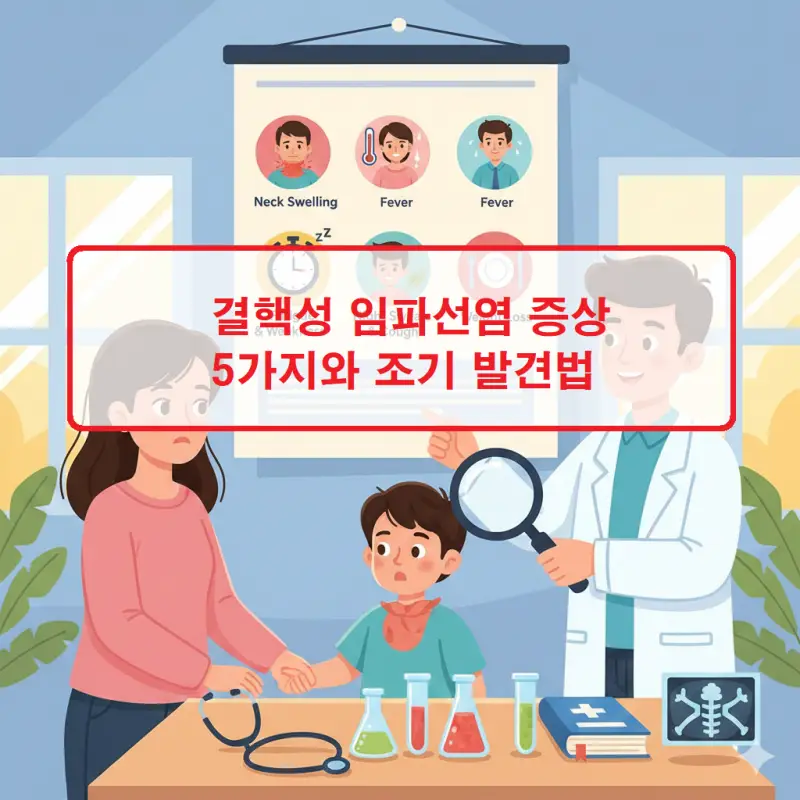 결핵성 임파선염 증상 5가지와 조기 발견법 1 결핵성 임파선염 증상 5가지와 조기 발견 방법을 설명하는 건강 정보 썸네일